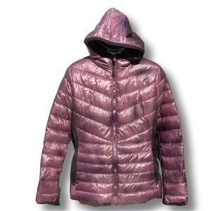 NWOT Calvin Klein Hooded Side Panel Jacket in Metallic Java Size XL